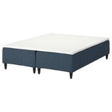 RÅHOLMAR Pocket spring mattress bse, 5 zones, incl leg and mattress pad firm/Kilanda dark blue Nisseholm, 160x200 cm