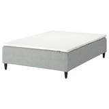 RÅHOLMAR Pocket spring mattress bse, 5 zones, incl leg and mattress pad firm/Tibbleby beige/grey Nisseholm, 120x200 cm
