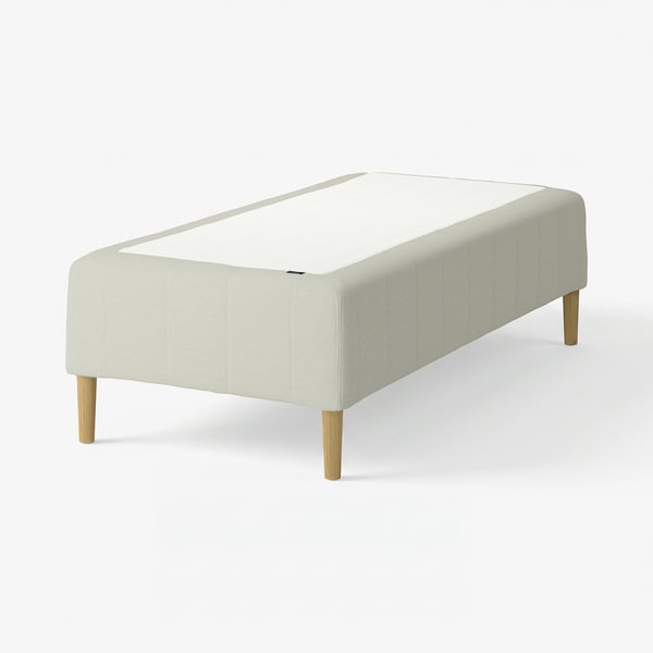RÅHOLMAR Pocket spring mattress bse, 5 zones, incl leg firm/Knisa light beige, 80x200 cm