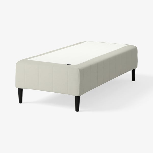 RÅHOLMAR Pocket spring mattress bse, 5 zones, incl leg firm/Knisa light beige, 90x200 cm
