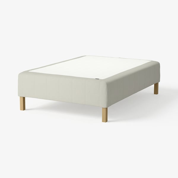 RÅHOLMAR Pocket spring mattress bse, 5 zones, incl leg firm/Knisa light beige, 120x200 cm