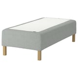 RÅHOLMAR Pocket spring mattress bse, 5 zones, incl leg firm/Tibbleby beige/grey, 90x200 cm
