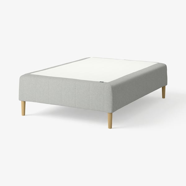 RÅHOLMAR Pocket spring mattress bse, 5 zones, incl leg firm/Tibbleby beige/grey, 120x200 cm