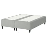 RÅHOLMAR Pocket spring mattress bse, 5 zones, incl leg medium firm/Tibbleby beige/grey, 160x200 cm