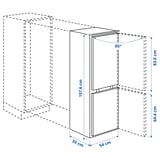 Illustration with measurements for the product: RÅKALL.
