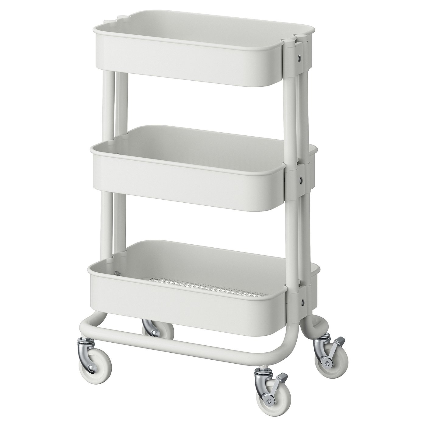 White serving cart