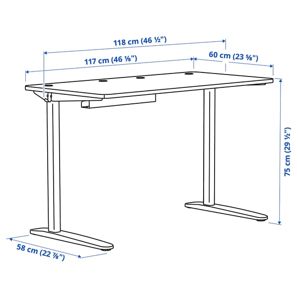 Illustration with measurements for the product: RELATERA.