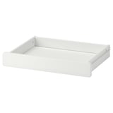 RELATERA white rectangular drawer, minimalist design, fiberboard & acrylic paint.