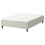 RENFJÄLLET mattress: white, rectangular, upholstered with legs.