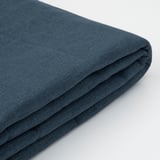 RENFJÄLLET Pocket spring mattress base, incl leg firm/Kilanda dark blue, 90x200 cm