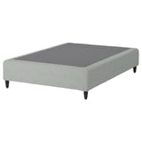 RENFJÄLLET Pocket spring mattress base, incl leg firm/Tibbleby beige/grey, 120x200 cm