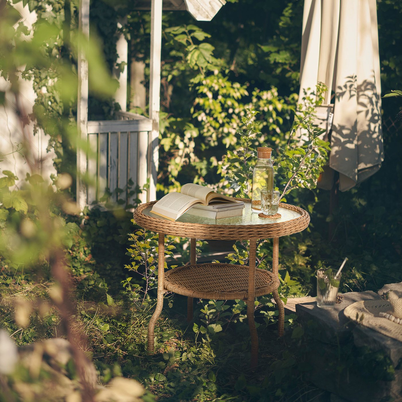 RISHOLMEN coffee table, outdoor, brown IKEA Finland