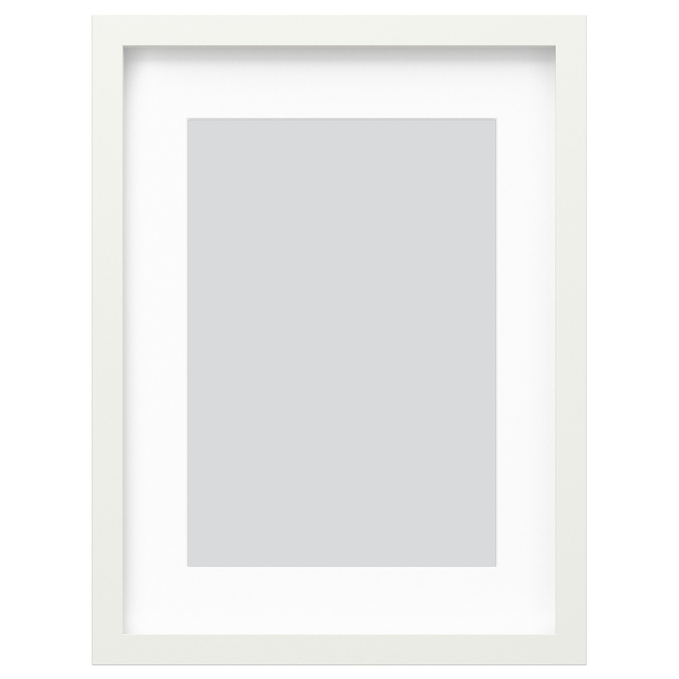 White frame and mat