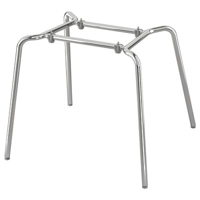 SEFAST chrome steel chair frame, stable & stackable.