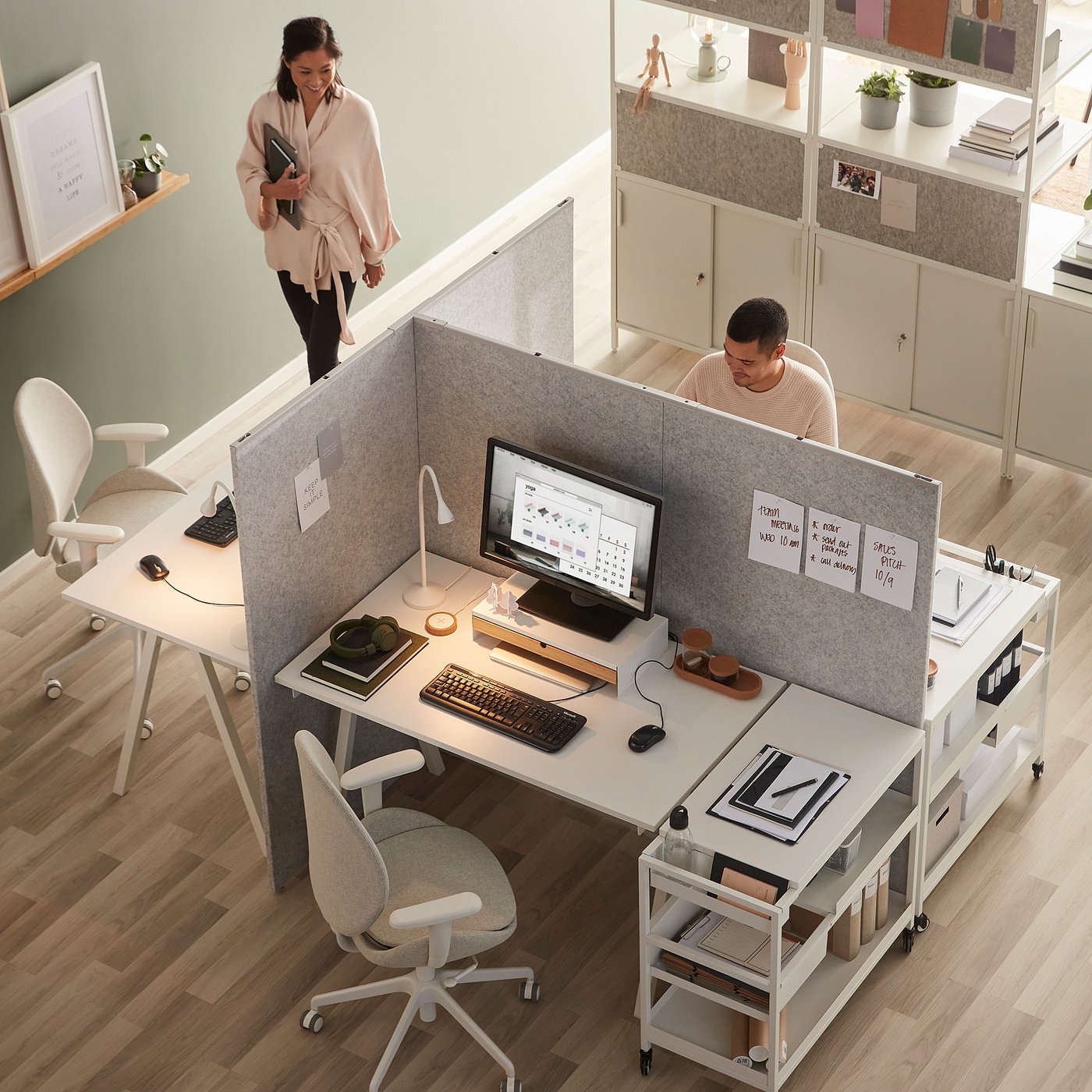 SIDORNA 2-piece T-connectors set, grey - IKEA Finland