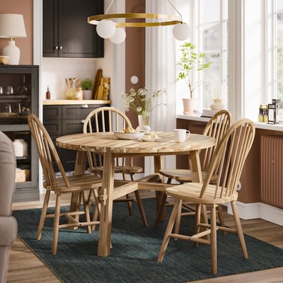 SKOGSTA / SKOGSTA Table and 4 chairs, acacia/acacia, 120 cm