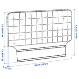 Illustration with measurements for the product: SLÄKT.
