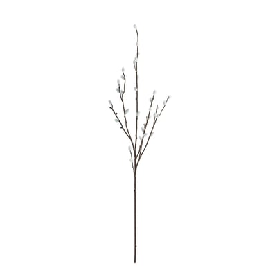 SMYCKA plant, black and white, recycled plastic, branched design.