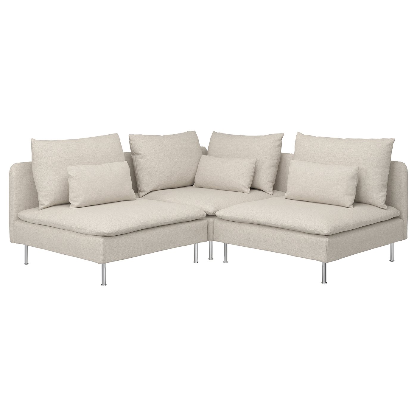 SÖDERHAMN corner sofa, 3-seat, Gunnared beige - IKEA Finland