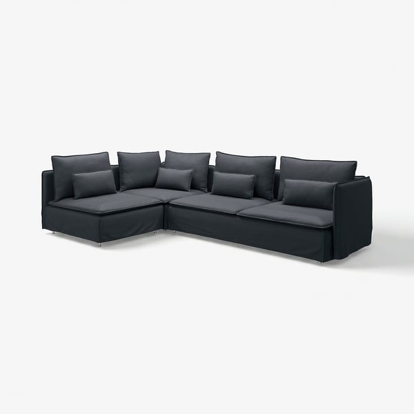 SÖDERHAMN Corner sofa, 4-seat, with open end/Knäbäck anthracite