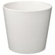 Option: White cylinder planter