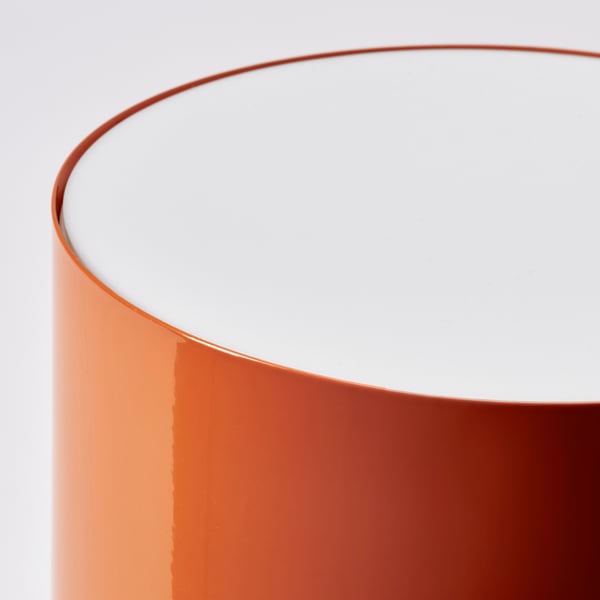 SPETSBOJ Table lamp, dimmable/orange, 22 cm