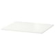 White SPILDRA shelf for low frames, rectangular, particleboard with paper foil finish.