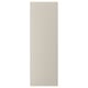 A beige STENSUND cabinet door with a grooved panel design, made of fibreboard, rectangular in shape, with a smooth, framed look.