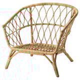 STOCKHOLM 2017 natural rattan chair with open, airy design. Handmade with intricate weaving. Item number: 503. 199. 75.