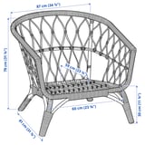 Illustration with measurements for the product: STOCKHOLM 2017.