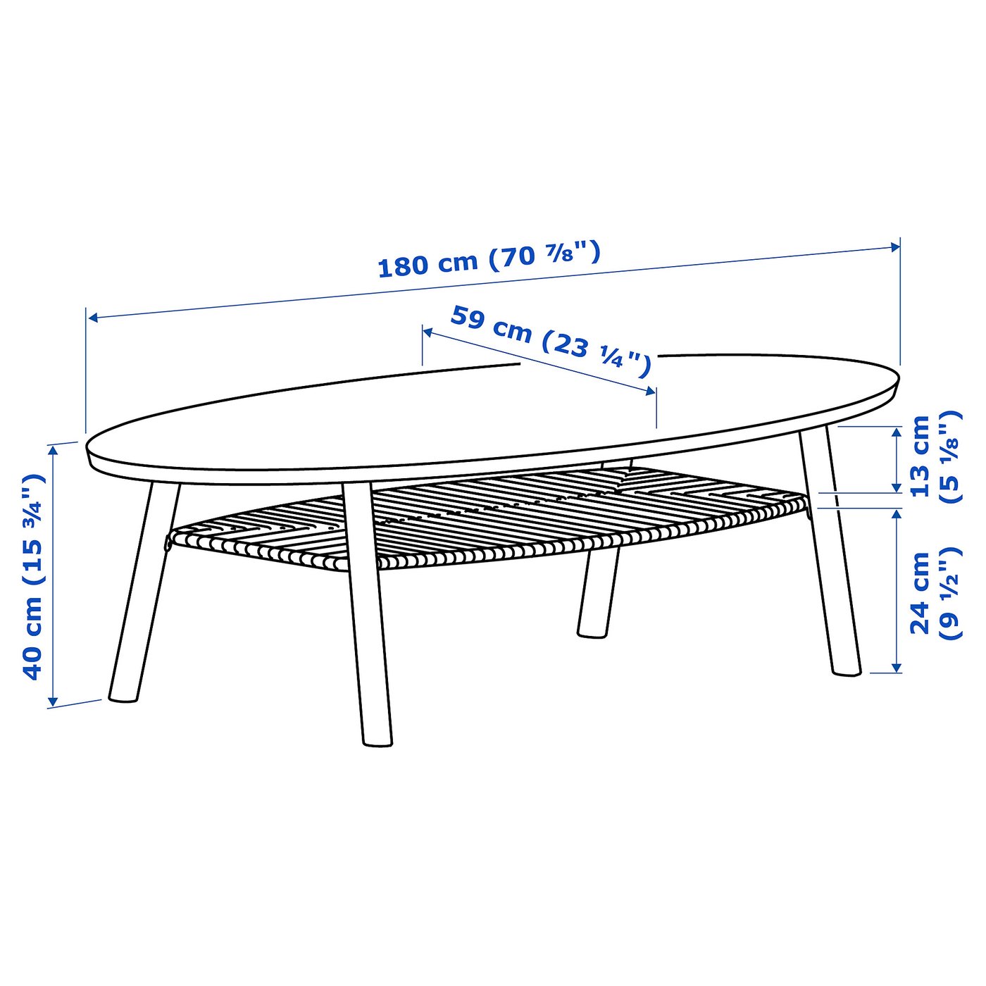 (美品)IKEA STOCKHOLM コーヒーテーブル 180x59 cm STOCKHOLM coffee table, walnut veneer, 180x59 cm - IKEA Finland