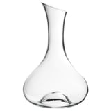 STORSINT clear glass carafe, mouth-blown, teardrop shape, elegant wine/water decanter.