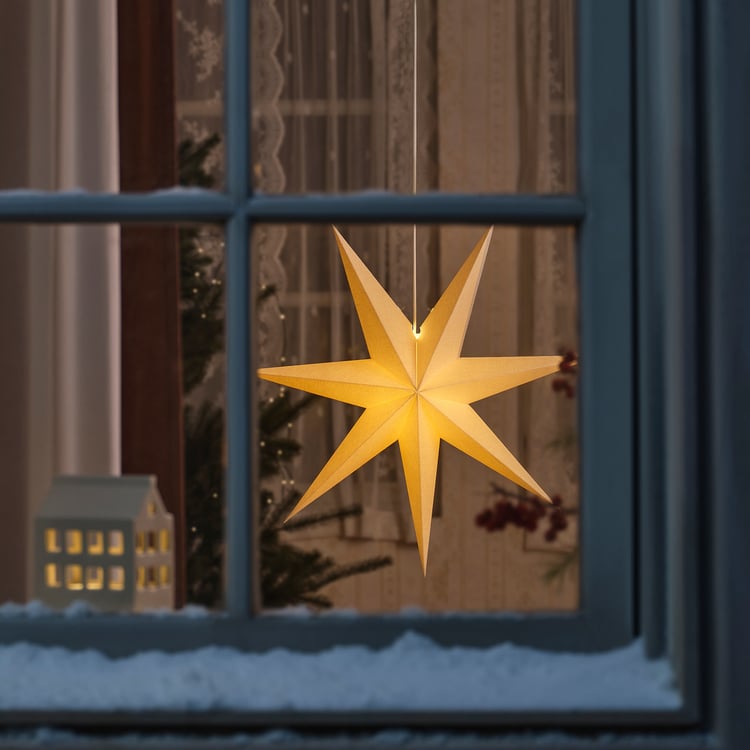 STRÅLA Lamp shade linen/beige IKEA Finland