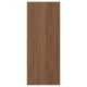 TISTORP walnut wood finish door front, smooth vertical grain, polywood.