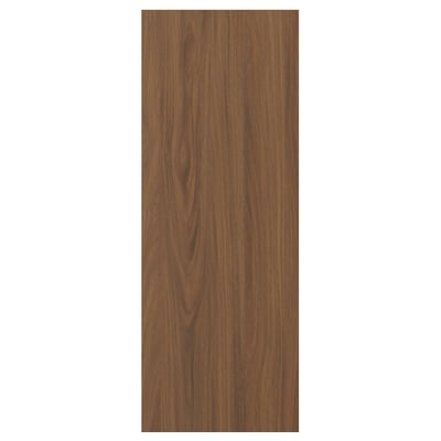 Modern walnut TISTORP drawer front with vertical wood grain texture.