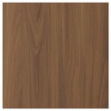 TISTORP walnut finish wood grain panel, smooth texture.
