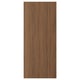 Displays a TISTORP drawer front in a walnut finish, featuring a smooth, modern design with a vertical grain pattern.