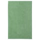 A green TOFTBO bath mat. Its rectangular, soft, and made from recycled polyester with a textured surface.