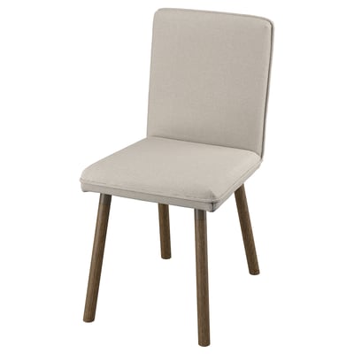 TONSTAD Chair, Fridtuna light beige/brown oak effect