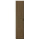 Option: TONSTAD wooden cabinet door; brown; rectangular; smooth finish; single narrow handle.
