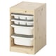 TROFAST organizer: light wood frame, white bins, versatile storage.