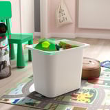TROFAST Storage combination with boxes, light white stained pine/multicolour, 99x44x91 cm