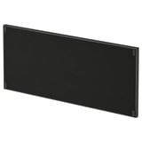 Black rectangular TROTTEN double-sided notice and whiteboard, smooth edges.