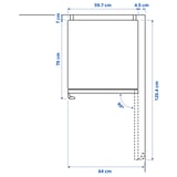 Illustration with measurements for the product: TYNNERÅS.