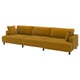 UPPÅKRA 4,5-seat modular sofa, Samsala yellow-brown