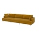 UPPÅKRA 4,5-seat modular sofa, Samsala yellow-brown