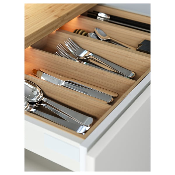 UPPDATERA Cutlery tray, light bamboo, 32x50 cm