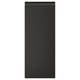 UPPLÖV: sleek black kitchen cabinet with modern matte finish, chamfered edges, integrated handles.