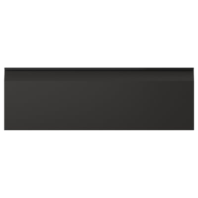 UPPLÖV kitchen cabinet in sleek black with modern design and integrated handle.