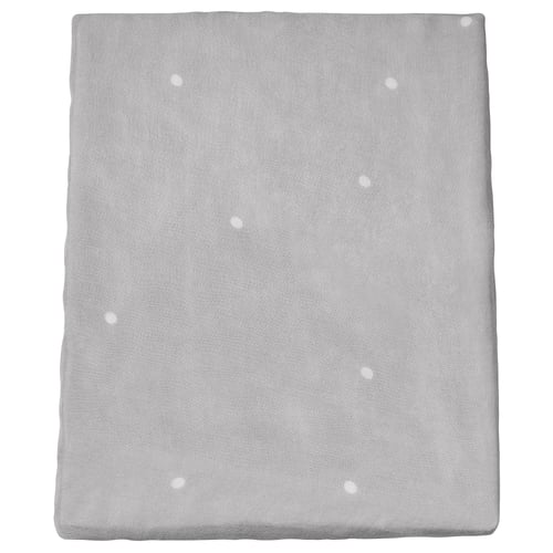 A VÄDRA muslin babycare cover, grey, made of 100% cotton.